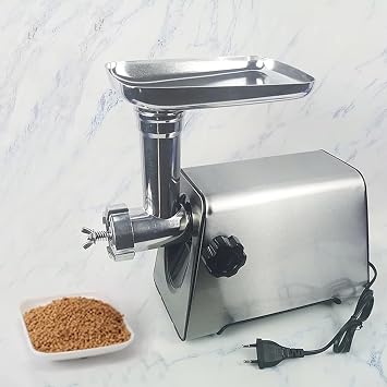 Pet Feed Pellet Machine, Electric Animal Feed Pellet Machine with 2.5/3/3.5mm Molds, One Machine for Multiple Purposes, for Fish Bird Cat Dog and Parrot