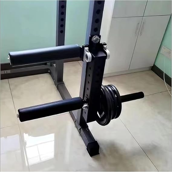 Leg Power Cage Rack Attachments - Leg Press Attachment Foam Hook Extension and Curl Machine for Home Gym Body Weight Training,18mm