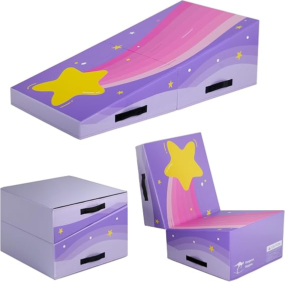 Kangaroo Hoppers Gymnastics Cheese Wedge Mat for Kids Ages 1-12