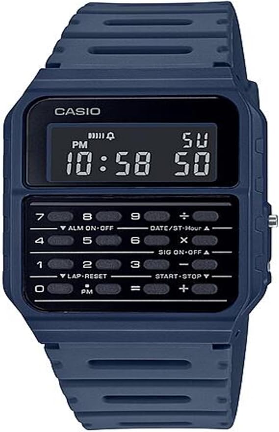Casio CA-53WF-2B Calculator Blue Digital Mens Watch Original New Classic CA-53