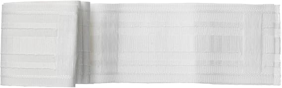 Curtain Accessory Kronill Gathering Heading Tape for Making Pleated Curtains,Width 3.3", Length 161", Curtain Pinch Tape Pull Pleat TapeWhite Polyester100%