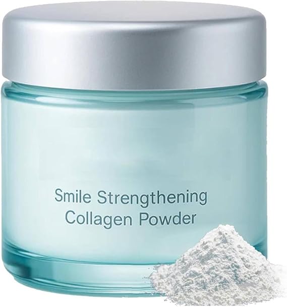 Collagum Smile Strengthening Collagen Powder, Collagen Tooth and Gum Powder with Hydroxyapatite, Collagens Powders for Gums and Teeth, Gum and Enamel Protection for Daily Use, 50g
