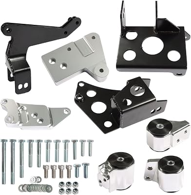 labwork K-Series Engine Mount Bracket Kit Replacement for Honda Civic EK 1996-2000 K20 K24