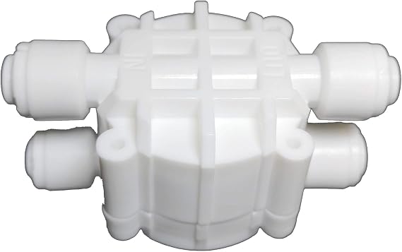 Malida 1/4 Inch Tube Automatic Shut Off Valve Push to Quick Connect Fittings for Reverse Osmosis Water Purifiers Filters (auto Shut Off)