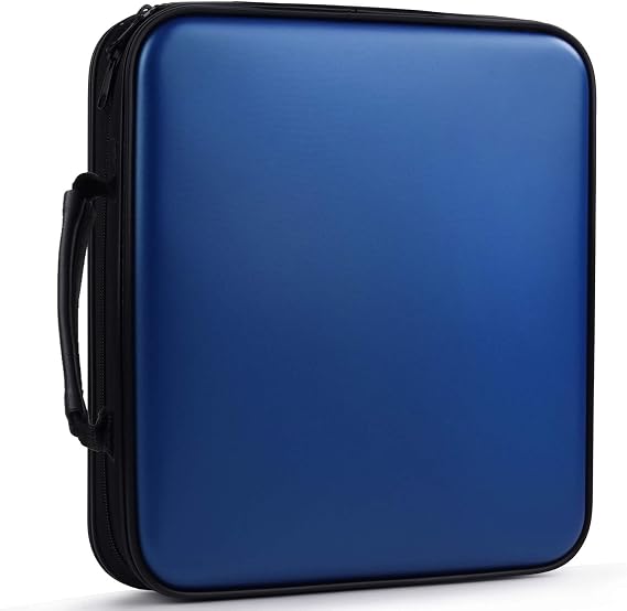 CD Case 160 Capacity DVD Case Organizer CD/DVD Case, CD Case Storage DVD Organizer Case DVD Booklet CD/DVD Holder Case DVD Book Heavy Duty DVD Case Book Wallet