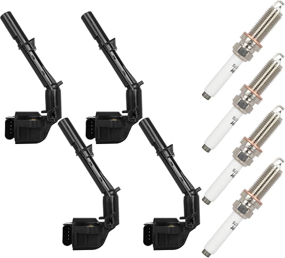 Ignition Coil Replace 4 ignition coils wilth 4 iridium Spark Plugs UF734 coil pack for Mercedes-Benz C300 W205 2015-2018 L4 2.0L Mercedes-Benz C350E W205 2016-2018 L4 2.0L