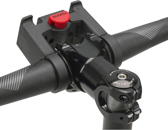 KlickFix Universal Handlebar Adaptor, Black, 22-26 mm & 31.8 mm Diameter, 7 kg Capacity