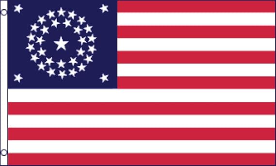 34 Stars Flag 3x5ft Poly