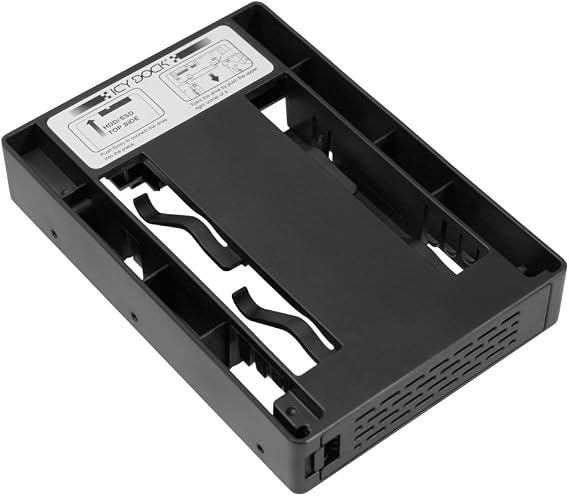 ICY DOCK 2.5 inch SATA SSD HDD to 3.5" SATA HDD Drive Bay Converter Mounting Bracket Kit Adapter - EZConvert MB882SP-1S-3B