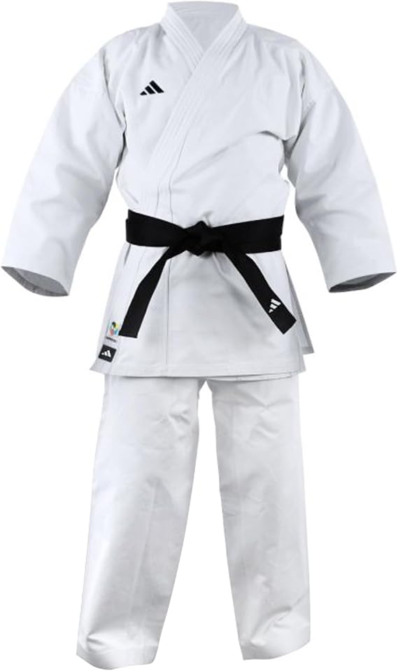 adidas WKF Training Karate Uniform (310G/11oz) - Made of Pre-Shrunk Cotton, Unisex Karate Gi for Adults & Kids, for Training & Sparring, Approved by the World Karate Federation