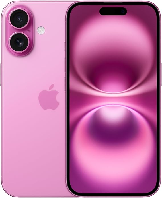 Apple iPhone 16, 512GB, Pink (Renewed)