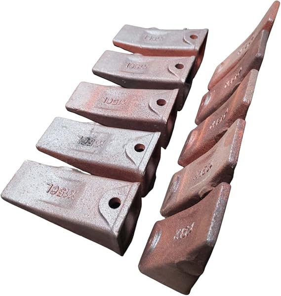(10) X156L Bucket Teeth Skid Steer Mini Excavator Backhoe Hensley Bobcat 0800120-10