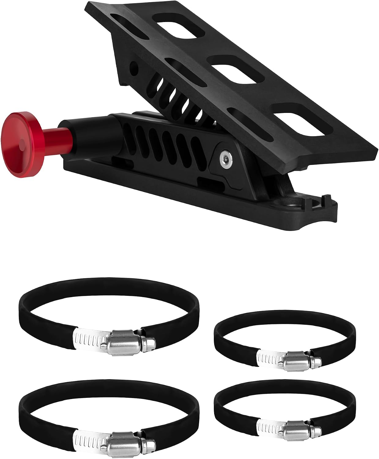 NILKATSS Adjustable Fire Extinguisher Mount, Easy Install on Roll Bar/ Cage Fire Extinguisher Holder, Quick Release Mounting Bracket for Jeep Wrangler JT TJ JKU JK JL UTV Cam-Am X3 Polaris RZR Ranger