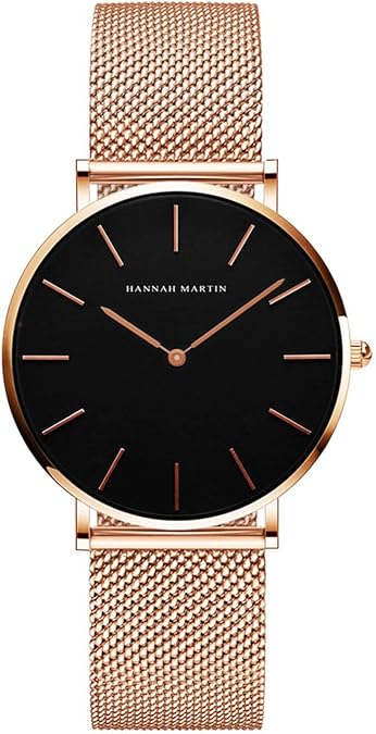 Gold Watches for Women Classy Round Quartz Watch Minimalist Waterproof Ladies Bracelet Wrist Watch,Stainless Steel Band,Reloj Mujer
