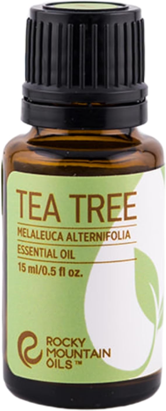 Rocky Mountain Oils Tea Tree Essential Oil - for Aromatherapy Diffuser, Topical, and Home - Nail, Face, Hair, and Skin Care Essential Oils - 15ml