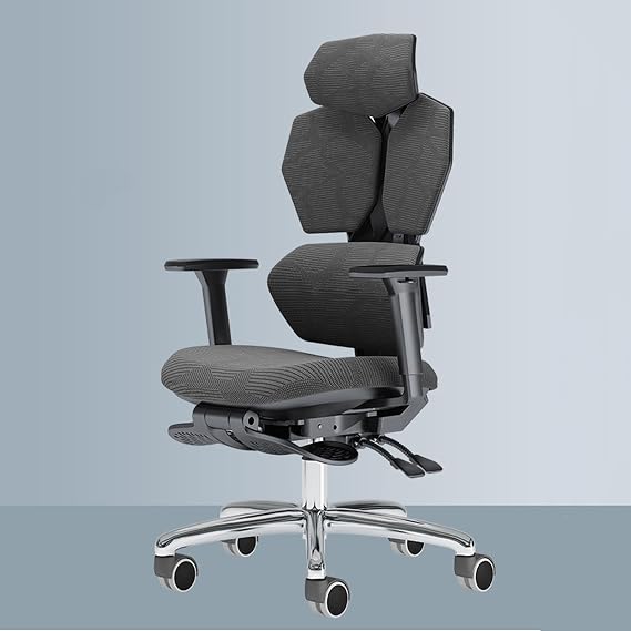 Ergonomic Office Chair with Lumbar Support, 360 Rotation, Memory Foam Cushion, and Adjustable Features for Ultimate Comfort During Gaming, Work, and Study