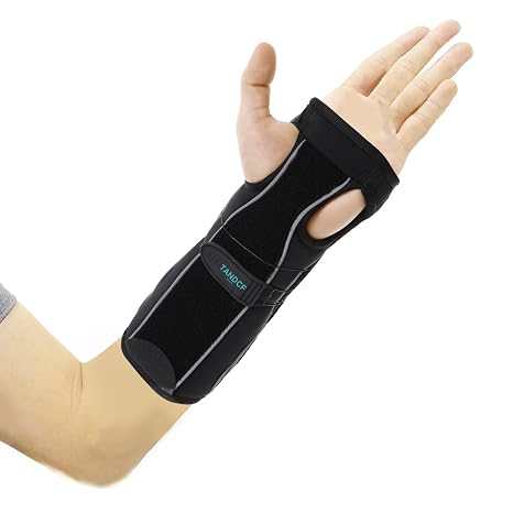 bestlife Unisex Universal Both Hand Forearm and Wrist Support Splint Brace Reversible Wrist Brace for Carpal Tunnel,Adjustable Forearm Immobilizer,10.2 inch (26cm) length(Universal)