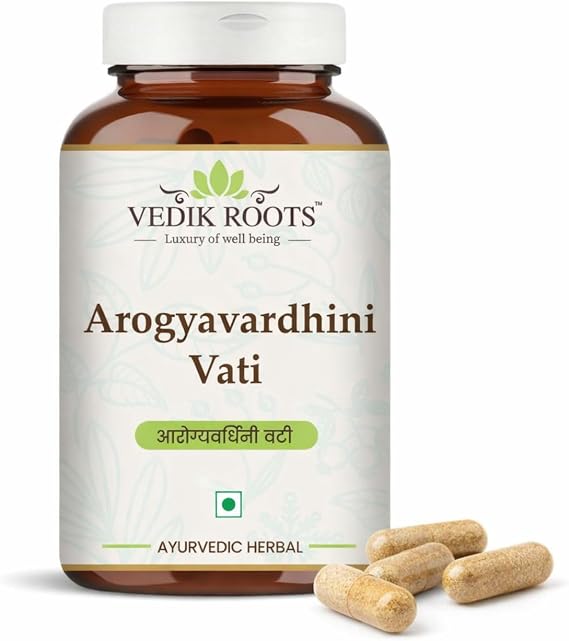 Arogyavardhini Vati Tablets 120 Tablets - Pack of 1 Daily Use - Ayurvedic Herbal Supplement Adults Traditional Wellness Formula with Kutki Shilajit Guggulu GMP Certified