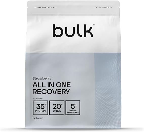 Bulk All in One Recovery, Strawberry, 1kg | Protein Shake