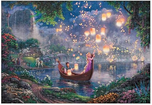 Tenyo DSG-500-635 500 Piece Stained Art Jigsaw Puzzle, Disney Tangled, 9.8 x 14.2 inches (25 x 36 cm), Includes Service Card