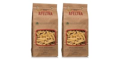 AFELTRA Casareccia Artisan Pasta from Italy| 17.6 Ounce 500g bags Pack of 2| Pasta di Gragnano, Since 1848| Handmade Noodles from Durum Wheat Semolina and Pure Water
