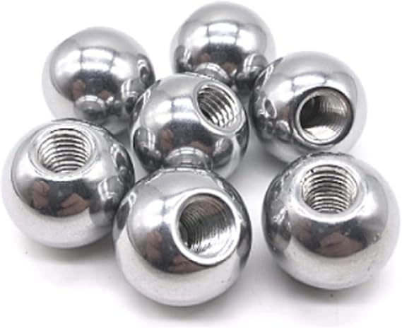 Stainless Steel Piercing Replacement Balls, M20 Ball Head Screw, Diameter: 40mm-60mm, semi-Threaded Steel Ball, Blind Hole Steel Ball (Color : 6mm*M4 [4pcs])