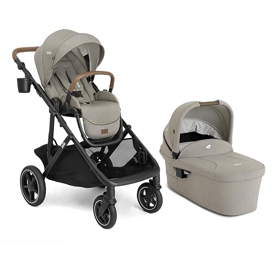 Joie Chive Convertible Single-to-Double Stroller with Carry Cot
