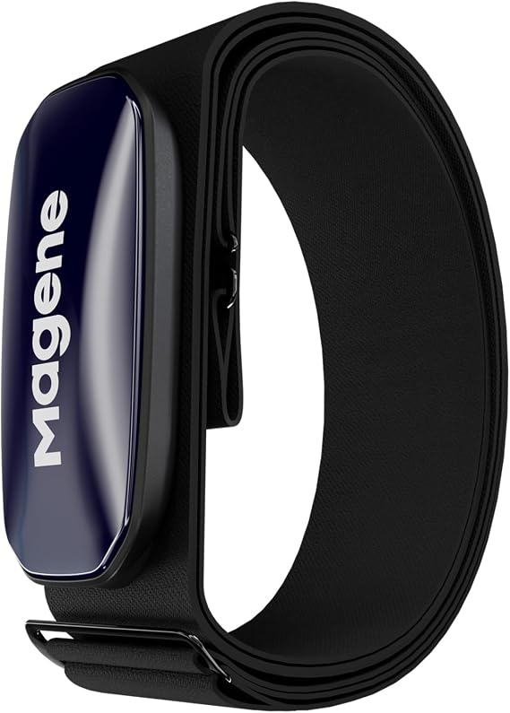 Magene H613 Chest Strap Heart Rate Monitor Precise Tracking Bluetooth/ANT+ 17 Hours Offline Memory IPX7 Waterproof Multicolour Heart Rate Zone Display for Cycling Running Yoga
