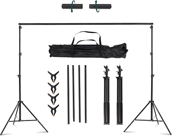 Kate Photo Backdrop Stand Adjustable Background Stand Kit for Photography