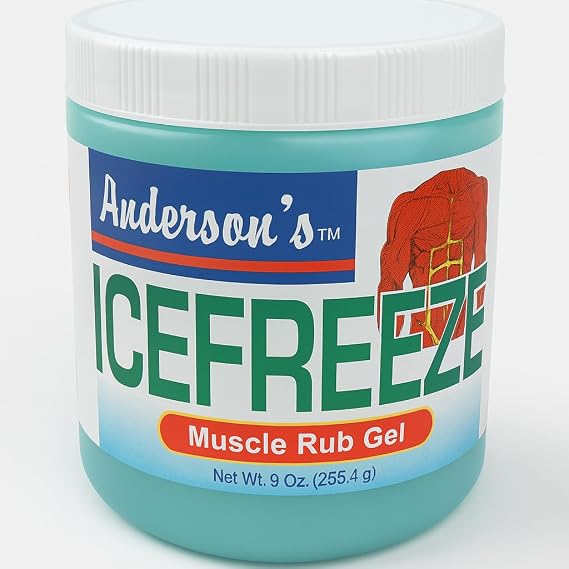 Ice Freeze Muscle Rub Gel 9 oz. Relieves Minor Aches in Muscles and Joints Menthol and Camphor Net Wt. 9 Oz. (255.4 g)