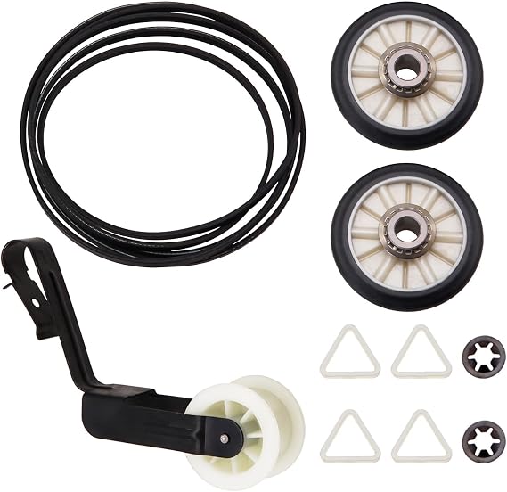 WED4815EW1 WED4815EW0 WED4800XQ3 WED4800XQ4 Dryer Repair Kit for Whirlpool | Replace Whirlpool WED4850BW0 WED4810EW1 WED4810BQ0 WED4810EW0, Drum Rollers 14210017, Belt 341241, Idler Pulley 14210023