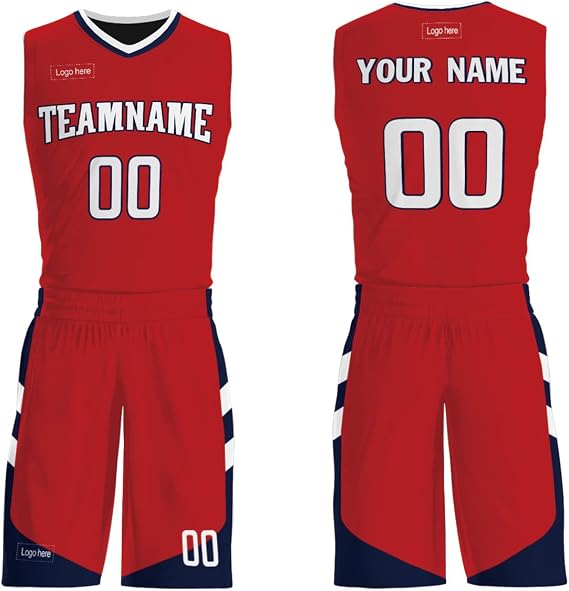 Custom Basketball Jersey and Shorts, Personalized Jersey Team Uniform with Name Number Logo for Men Women Youth Fans Jerseys