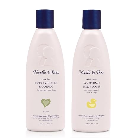 Noodle & Boo Extra Gentle Shampoo, 8 Fl Oz (Pack of 1) Soothing Baby Body Wash for Gentle Baby Care, 8 Fl oz