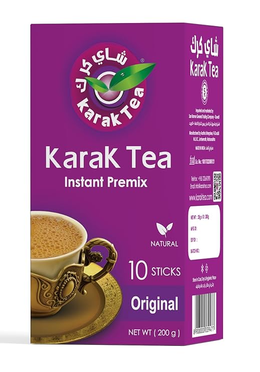 KARAK TEA Premix Powder SACHETS 200 G (Original) each packet 10 sachets