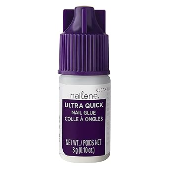 Nailene Super Strong, Fast-Drying Nail Glue Durable, Easy to Apply False Nail Glue Repairs Natural Nails Quick-Drying Nail Adhesive Lasts Up to 7 Days, 3 Gram