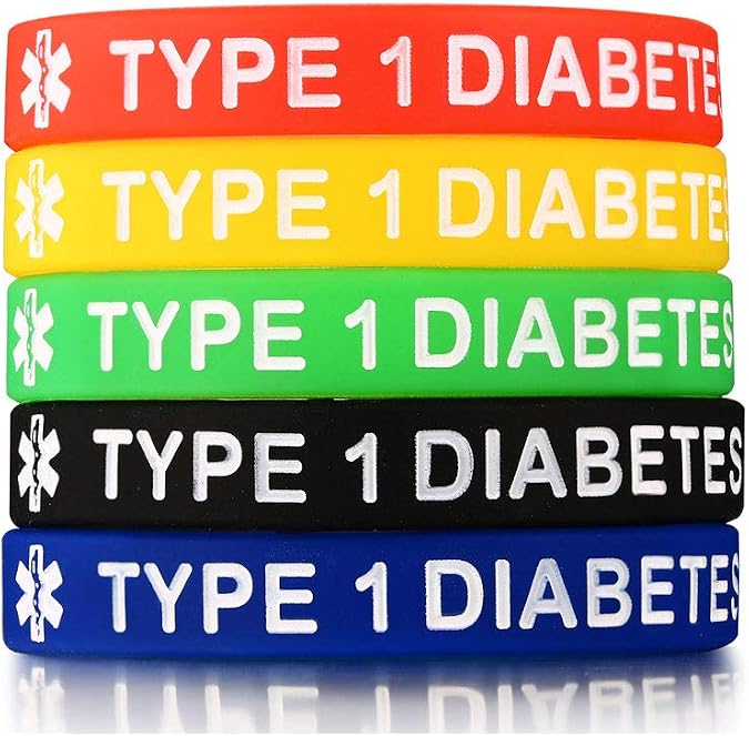 XUANPAI 5 Pack Rubber Silicone Sport Medical Emergency Alert ID Bracelets Wristband for Men Women Kids