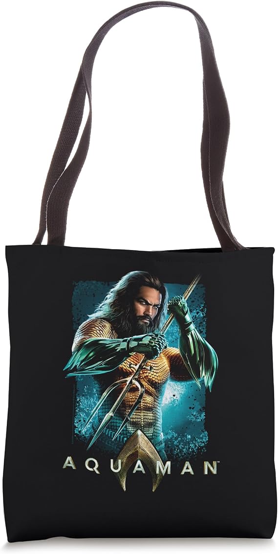 Aquaman Movie Trident Tote Bag