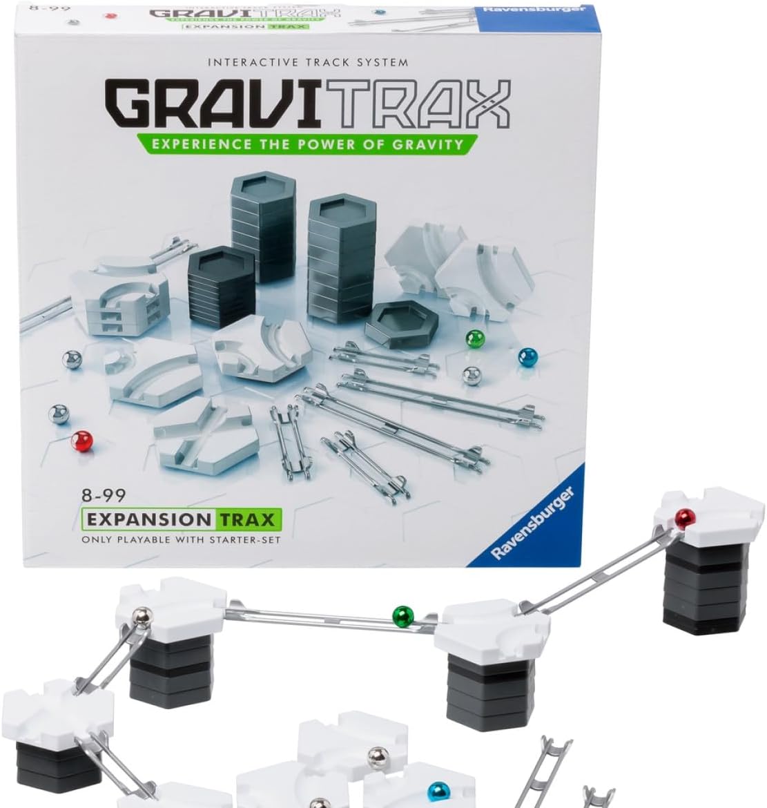 Ravensburger GraviTrax Add on Trax Pack - Marble Run, STEM and Construction Toy For Kids Age 8 Years and Up