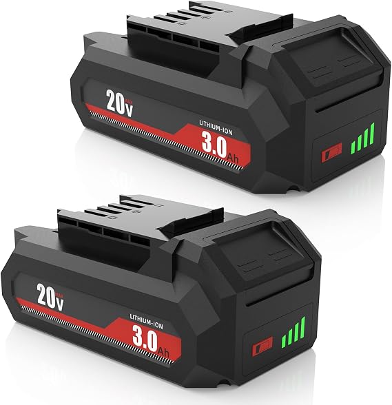 SAPBJ 2 Pack 20V 3.0Ah Replacement Battery for Skil 20 Volt Corldess Tools | Compatible with PWRCORE 20 Series Cordless Power Tools Battria BY519601 BY519603 BY519702 BY519701 BY519703