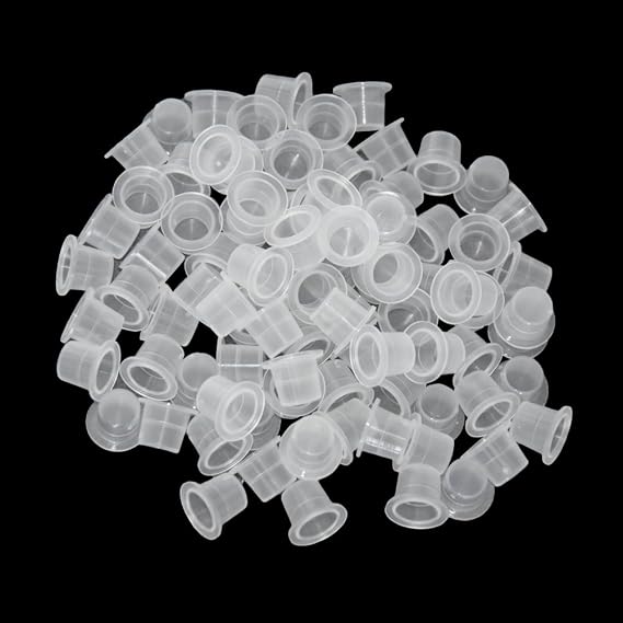 300 pcs Tattoo Ink Cups for Tattooing Mixed Tattoo Ink Caps Disposable Pigment Cups Small(9#)