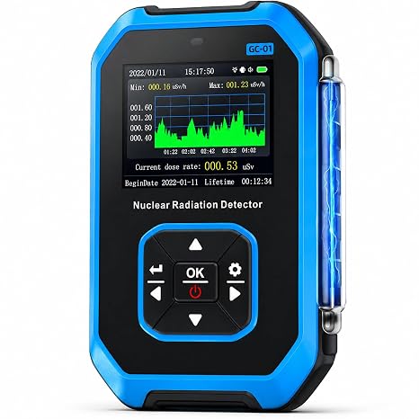 FNIRSI GC-01 Geiger Counter Nuclear Radiation Detector,Curve Display