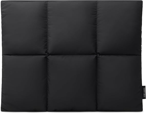 Comfyable Puffy Laptop Sleeve 13 Inch 14 Inch, Quilted Puffer Laptop Carrying Case for Women, Pillow Case Compatible with MacBook Air/Pro M5 M4 M3 M2 Pro/Max 2026, 13" MacBook Neo A18, Black