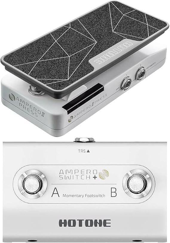 Ampero II Press Passive Switching/Expression Pedal and Hotone Ampero Switch+ FS-2 Dual Foot Switch bundle