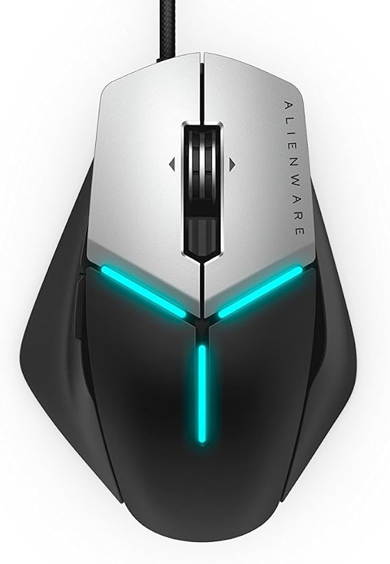 Alienware Elite Gaming Mouse AW958-12, 000 DPI - 5 On-The-Fly DPI Settings - 13 Programmable Buttons