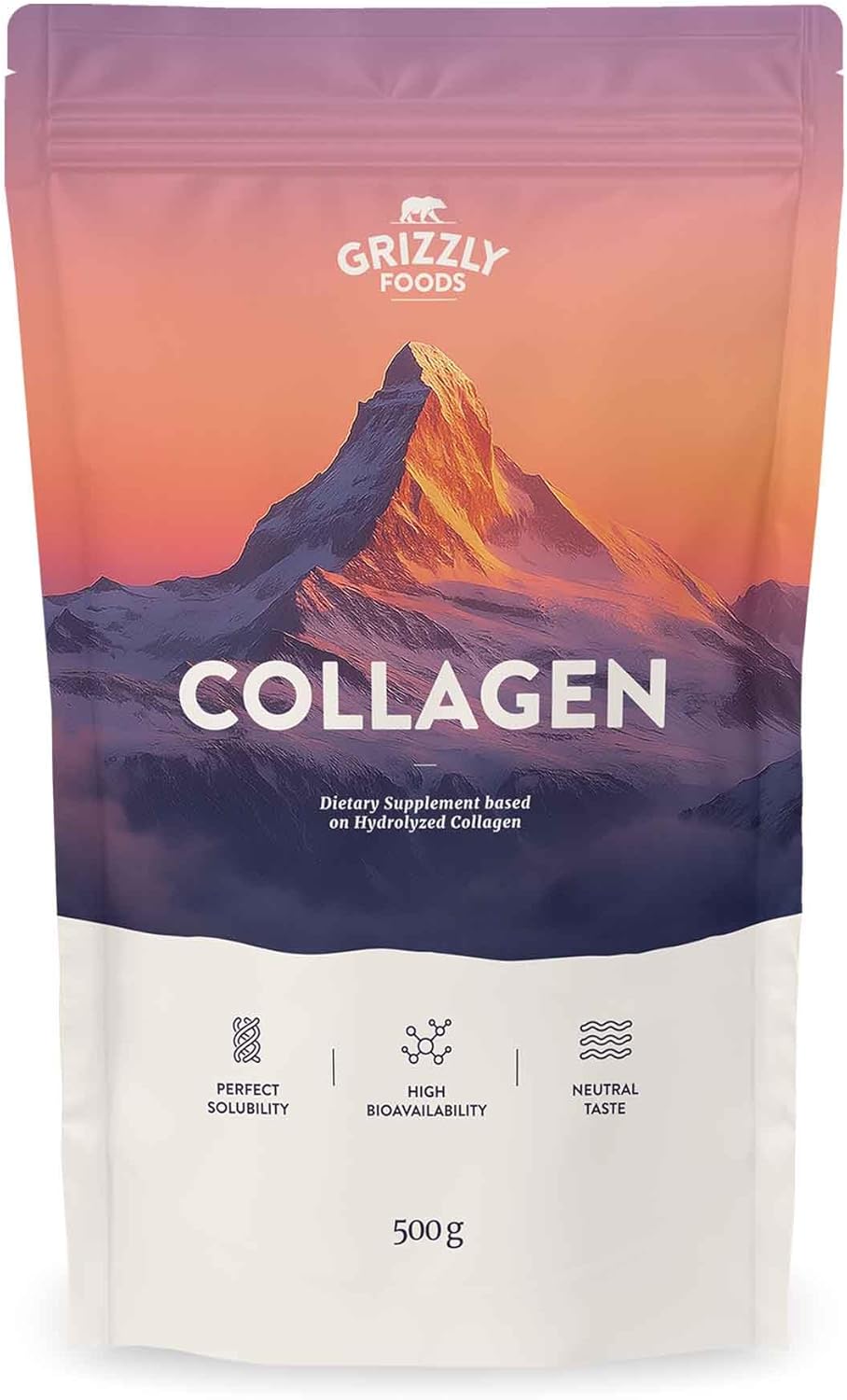 • Collagen Powder (1 x 500 g) • 100% Pure & Natural • Optimal Bioavailability • No Additives • Ideal for Skin Hair & Joints • Tasteless & Versatile • Collagen Hydrolysate