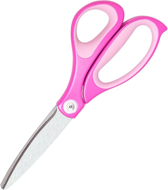 PLUS Fit Cut Curve Scissors 8" Pink