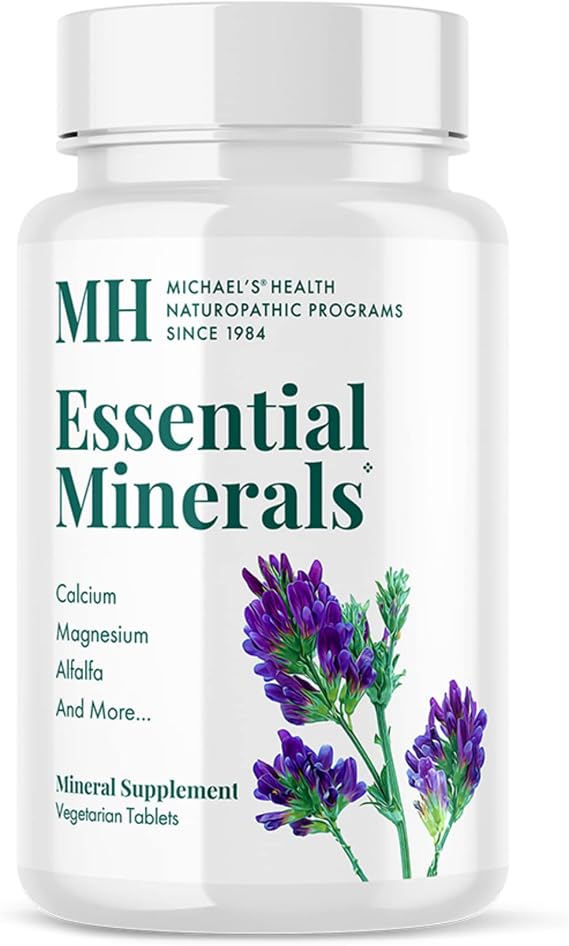 Michael's Health Naturopathic Programs Essential Minerals - 240 Vegetarian Tablets - Supports Nerve Communication & Proper Functioning of Muscles - Kosher - 60 Servings