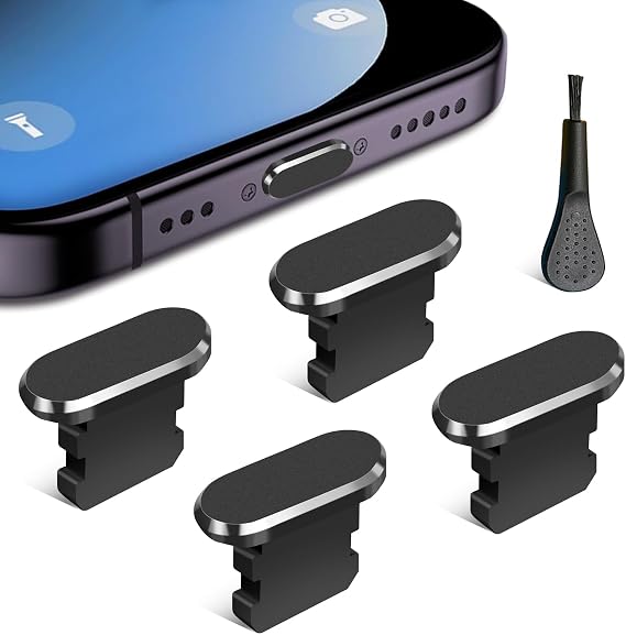 Anti Dust Plug - 4 Pack Charging Port Protector Cap
