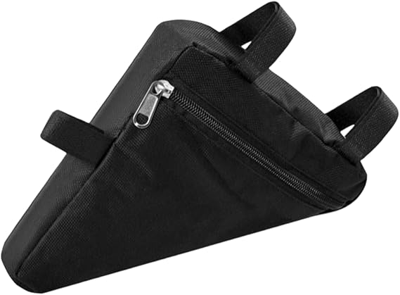 Polyester Bicycle Frame Bag, Waterproof Bike Storage With Reflective Strips, Universal Triangle Bike Bag For Mountain And Road Bikes