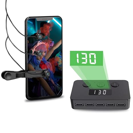 Auto Clicker for iPhone iPad, Simulated Finger Continuous Clicking, Phone Screen Device Speed Clicker for Android IOS, Adjustable Automatic Physical Tapper,Suitable for Games, Live Broadcasts, Reward Tasks(1 Second Fastest 30 Times) (ARB3727F1-NEW)